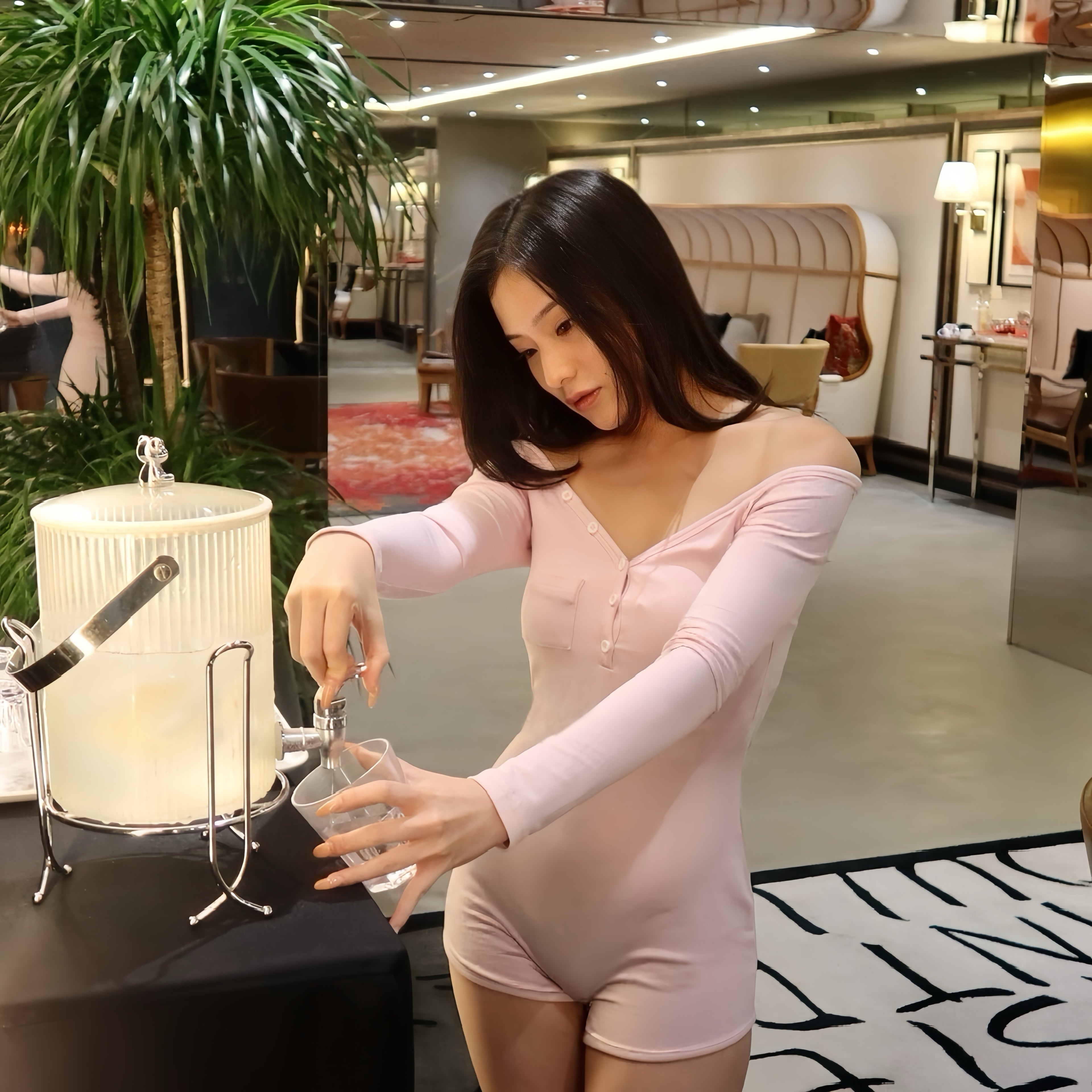 Luxe Sleep Off-Shoulder Romper | Lemonade Pink